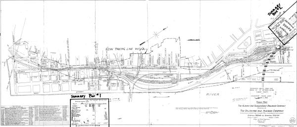 A Map of the Susquehanna Div Main Line Binghamton to Albany