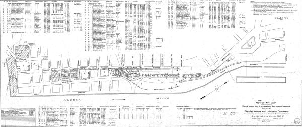 A Map of the Susquehanna Div Main Line Binghamton to Albany